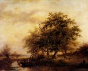 Figures In A Summer Landscape - 弗雷德里克·马里亚努斯·克鲁斯曼